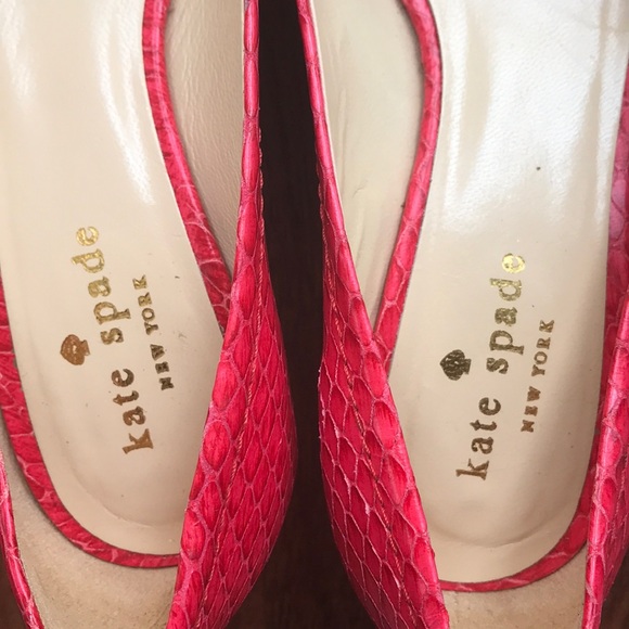 Women’s Kate Spade Pink Heels Size 5 - Picture 4 of 5